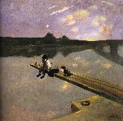 Jean-Louis Forain The Fisherman oil painting reproduction